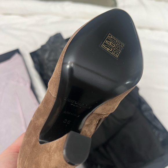 YSL SAINT LAURENT 68 suede knee high boots in “fandango” - never worn. - Picture 6 of 6